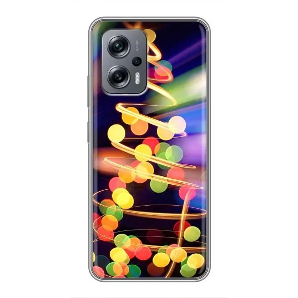 Чехол с принтом «Елка с гирлянд» для Xiaomi POCO X4 GT