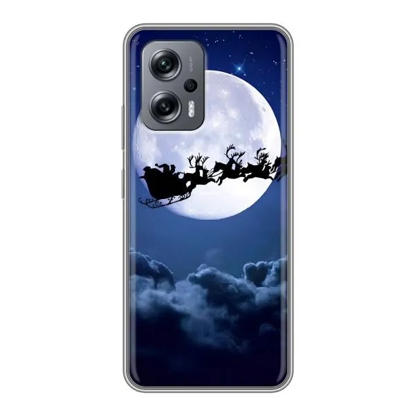 Чехол с принтом «Санта - луна» для Xiaomi POCO X4 GT