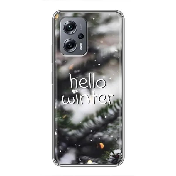 Чехол с принтом «Hello winter» для Xiaomi POCO X4 GT