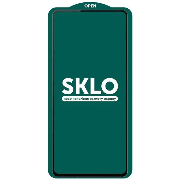 Захисне скло SKLO 5D (тех.пак) для Xiaomi Poco X4 Pro 5G — Чорний