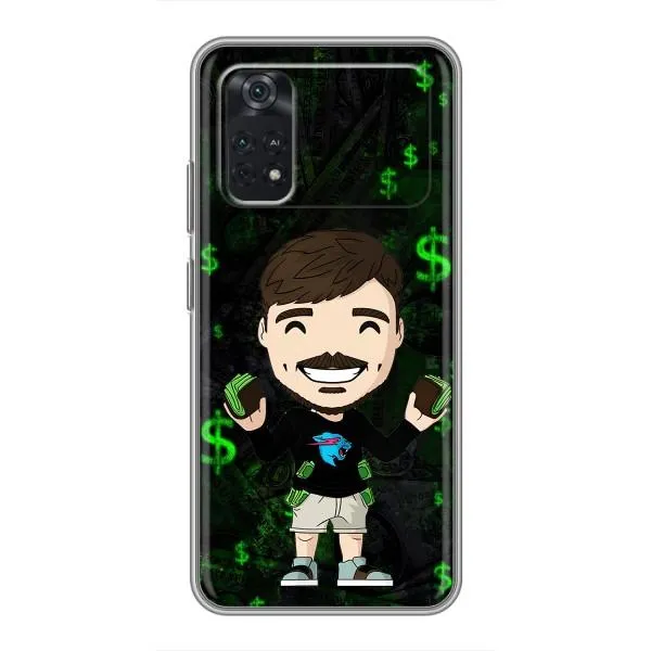 Чехол с принтом «Блогер Beast» для Xiaomi POCO X4 Pro 5G