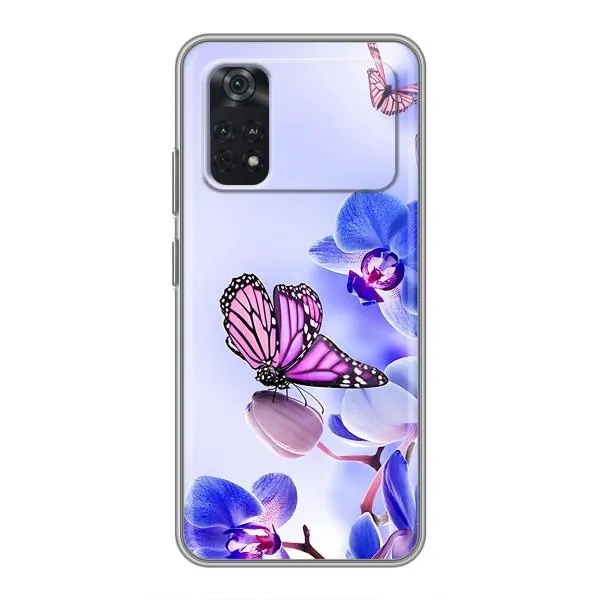 Чехол с принтом «Бабочка на цветочке» для Xiaomi POCO X4 Pro 5G