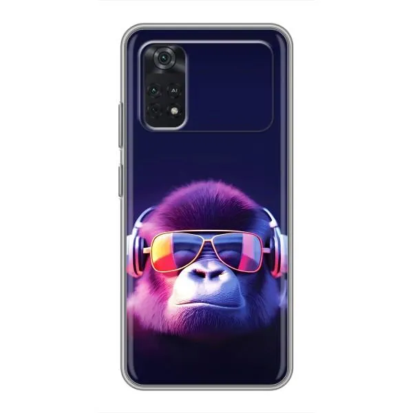 Чехол с принтом «Стильная обезьяна» для Xiaomi POCO X4 Pro 5G