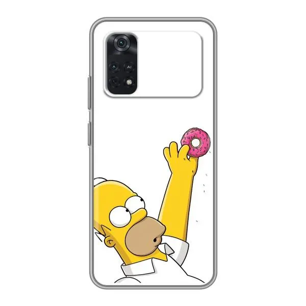 Чехол с принтом «Гомер с пончиком» для Xiaomi POCO X4 Pro 5G