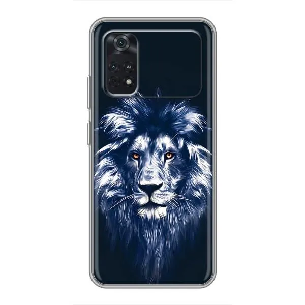 Чехол с принтом «Синий Лев» для Xiaomi POCO X4 Pro 5G