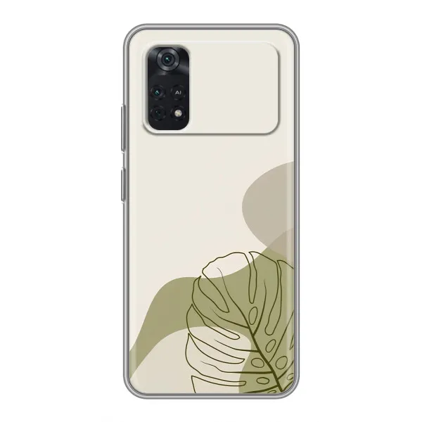 Чохол з принтом «Зелена монстера дизайн» для Xiaomi POCO X4 Pro 5G