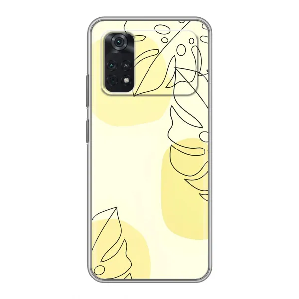 Чохол з принтом «Жовта монстера арт» для Xiaomi POCO X4 Pro 5G