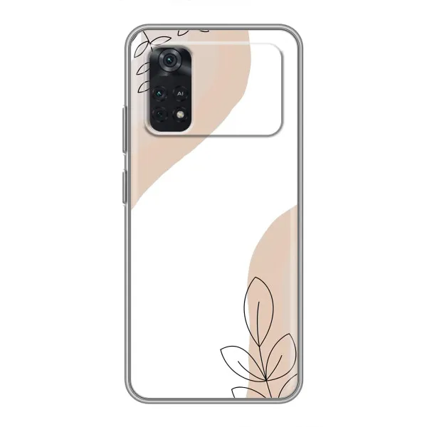 Чохол з принтом «Нюдова гілочка абстракція» для Xiaomi POCO X4 Pro 5G