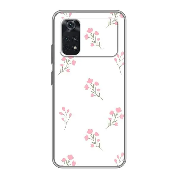 Чехол с принтом «Розовые цветы» для Xiaomi POCO X4 Pro 5G