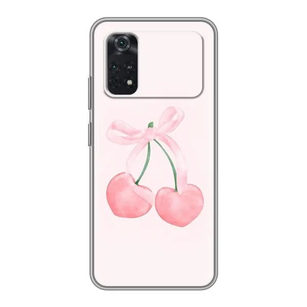 Чехол с принтом «Розовые вишни» для Xiaomi POCO X4 Pro 5G
