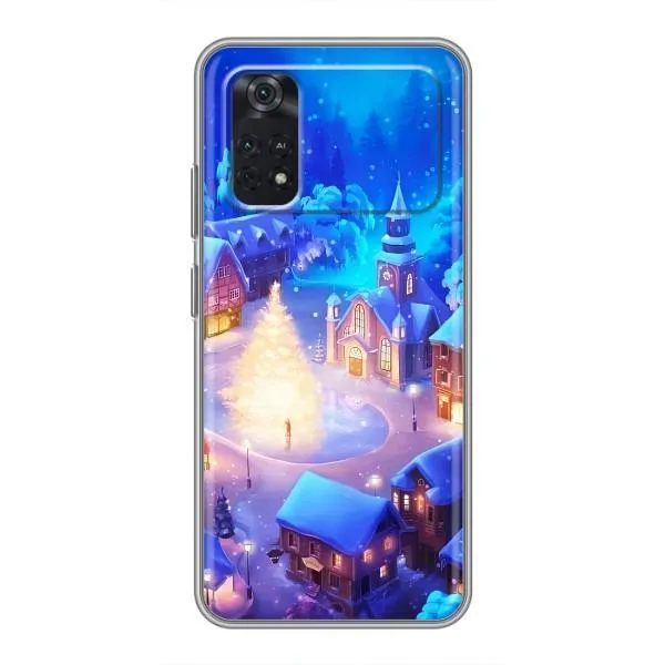 Чехол с принтом «Рождественский город» для Xiaomi POCO X4 Pro 5G