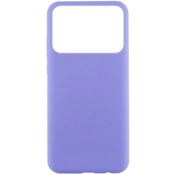 Чехол Silicone Cover Lakshmi (AAA) для Xiaomi Poco X6 Pro — Сиреневый — фото 1