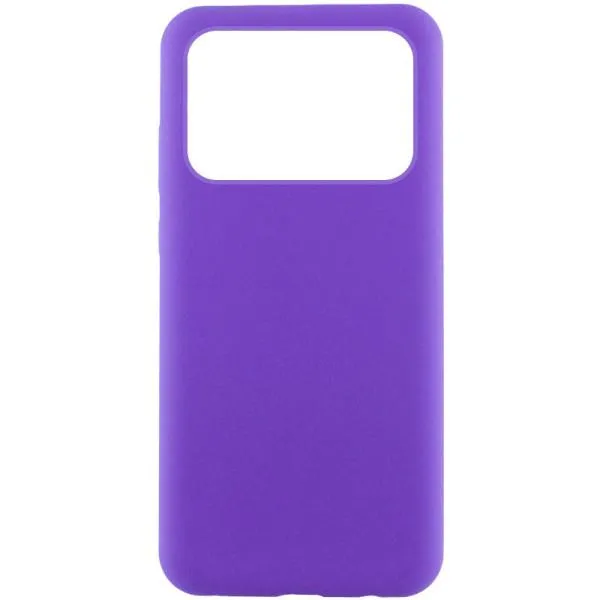 Чехол Silicone Cover Lakshmi (AAA) для Xiaomi Poco X6 Pro — Фиолетовый — фото 1