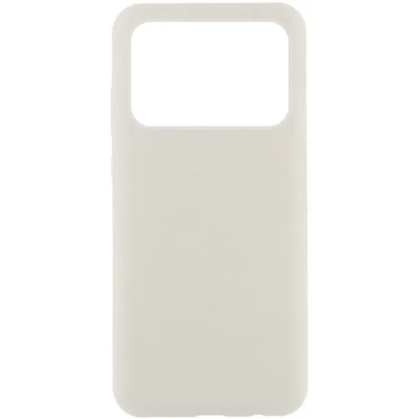 Чехол Silicone Cover Lakshmi (AAA) для Xiaomi Poco X6 Pro — Белый