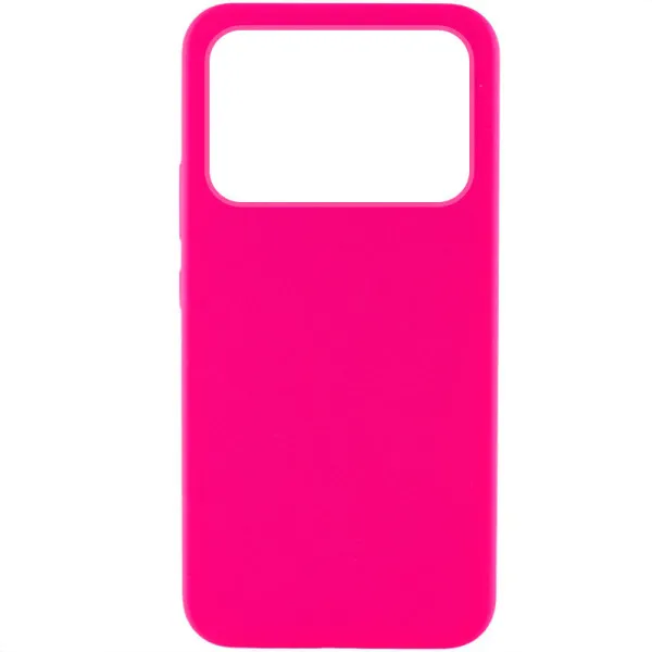 Чехол Silicone Cover Lakshmi (AAA) для Xiaomi Poco X6 Pro — Розовый — фото 1