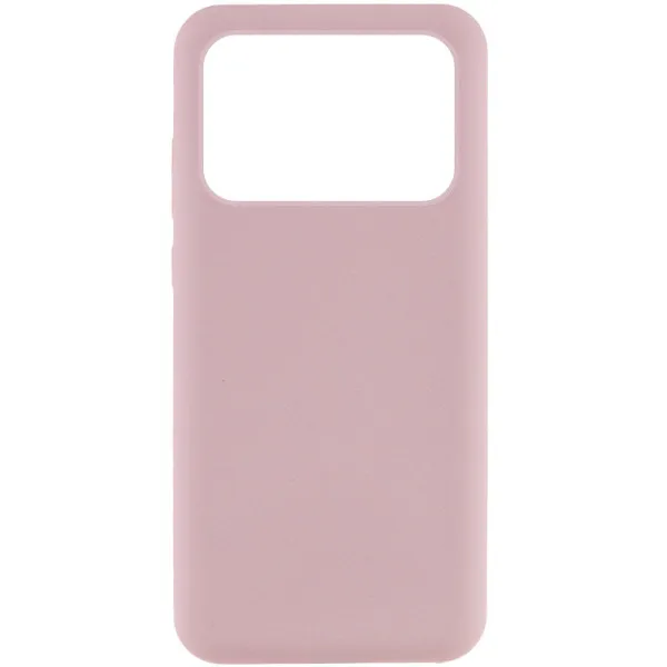 Чехол Silicone Cover Lakshmi (AAA) для Xiaomi Poco X6 Pro — Розовый — фото 4