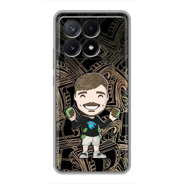 Чехол с принтом «Mister Beast» для Xiaomi POCO X6 Pro (5G)