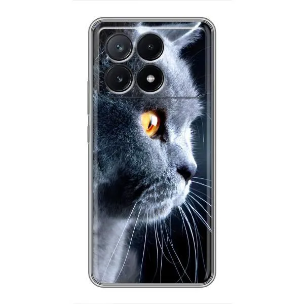 Чехол с принтом «Серый Кот» для Xiaomi POCO X6 Pro (5G)