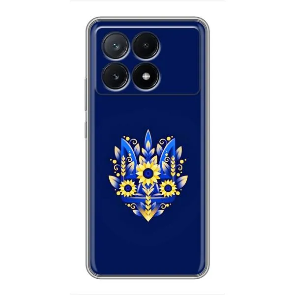 Чохол з принтом «Квітковий Герб» для Xiaomi POCO X6 Pro (5G) Чохол з принтом «Квітковий Герб» для Xiaomi POCO X6 Pro (5G)