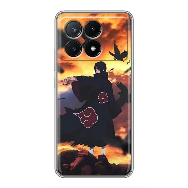Чехол с принтом «Итачи с воронами» для Xiaomi POCO X6 Pro (5G)