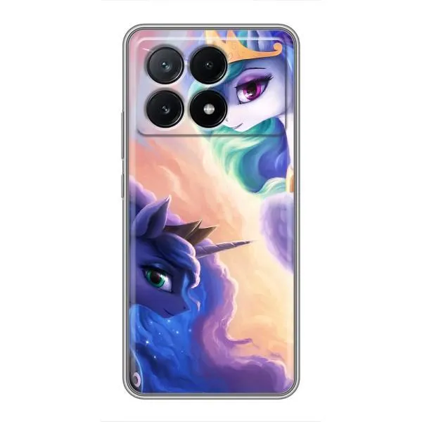 Чехол с принтом «Единорожки» для Xiaomi POCO X6 Pro (5G)