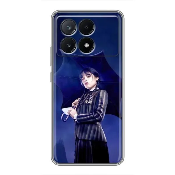 Чехол с принтом «Уэнздей с зонтом» для Xiaomi POCO X6 Pro (5G)