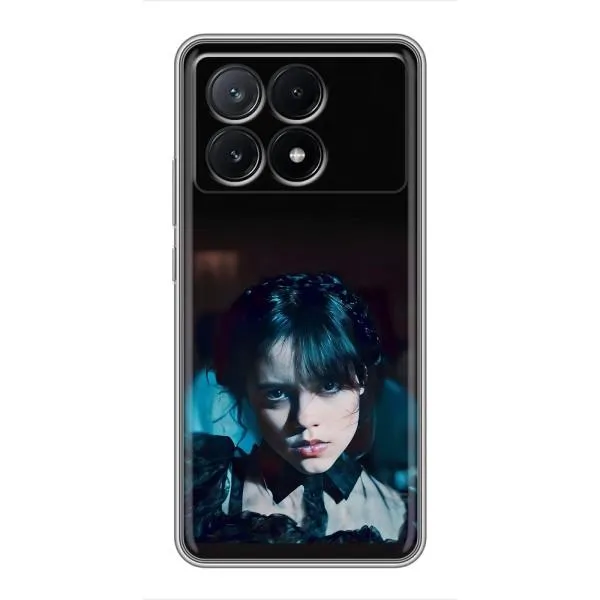 Чехол с принтом «взгляд Уэнздей» для Xiaomi POCO X6 Pro (5G)