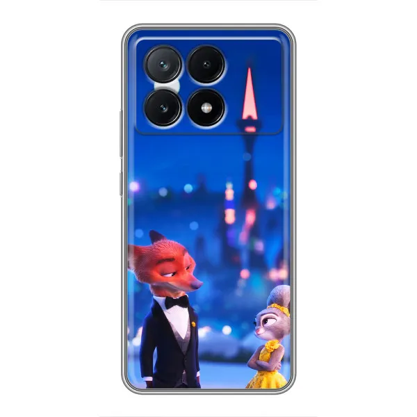 Чехол с принтом «Романтический вечер Зверополис» для Xiaomi POCO X6 Pro (5G)