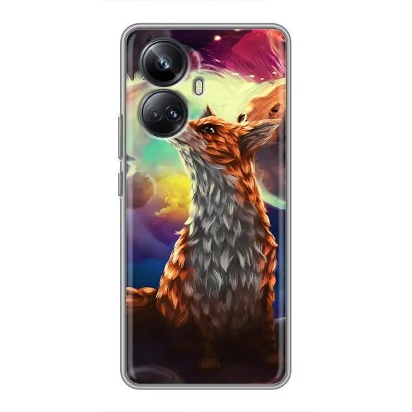 Чохол з принтом «Лисичка в космосі» для Realme 10 Pro Plus Чохол з принтом «Лисичка в космосі» для Realme 10 Pro Plus