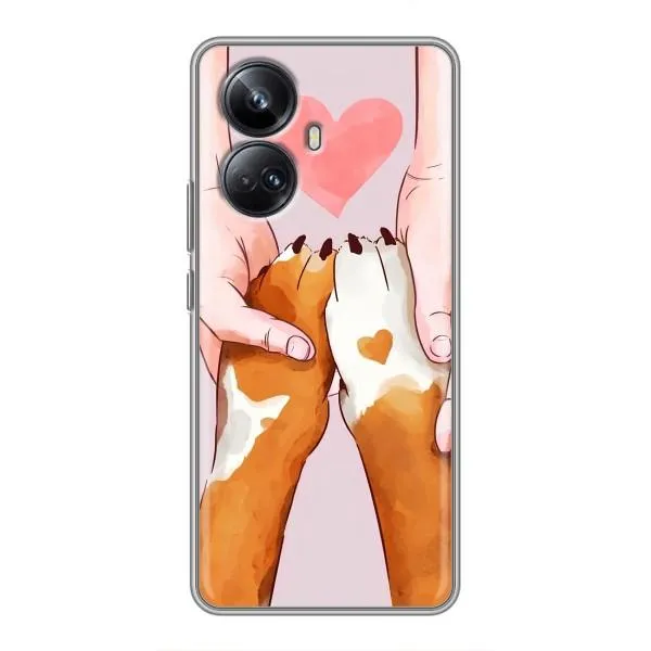 Чехол с принтом «Любовь к собакам» для Realme 10 Pro Plus