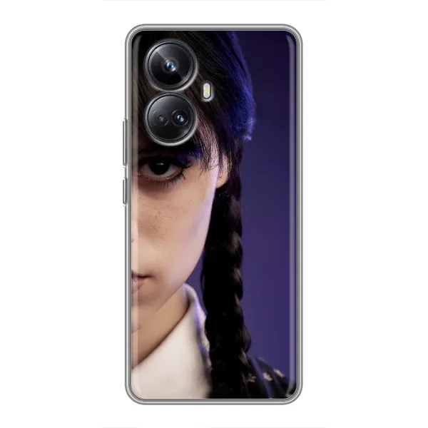 Чехол с принтом «Загадочный взгляд Уэнздей» для Realme 10 Pro Plus Чехол с принтом «Загадочный взгляд Уэнздей» для Realme 10 Pro Plus