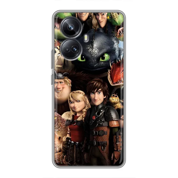 Чехол с принтом «Персонажи дракона» для Realme 10 Pro Plus