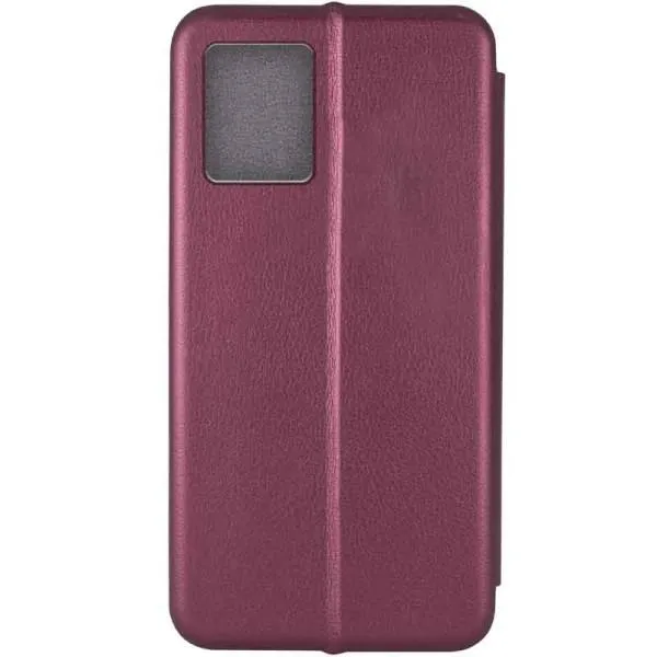 Кожаный чехол-книжка Classy для Realme 10 4G — Бордовый — фото 2