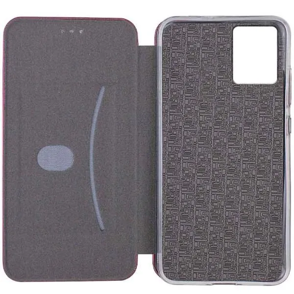 Кожаный чехол-книжка Classy для Realme 10 4G — Бордовый — фото 3