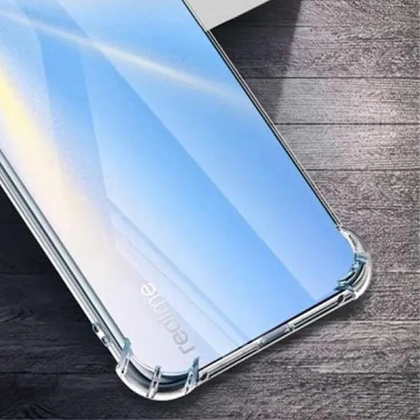TPU чехол GETMAN Ease logo усиленные углы Full Camera для Realme 10 4G — Прозрачный — фото 3