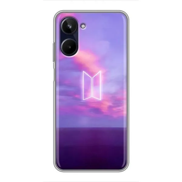 Чехол с принтом «BTS логотип» для Realme 10 Чехол с принтом «BTS логотип» для Realme 10