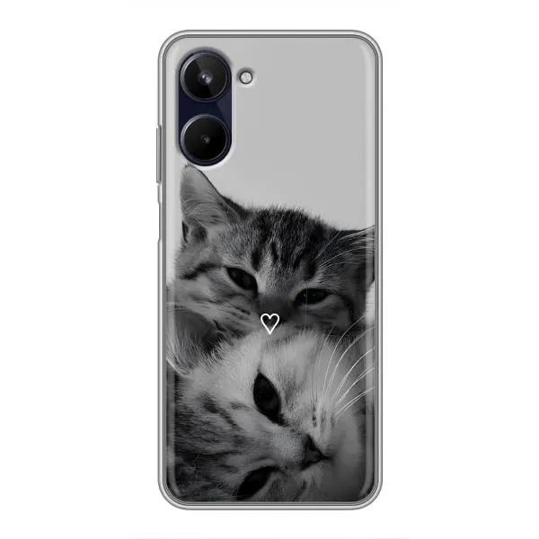 Чехол с принтом «Пара котов» для Realme 10