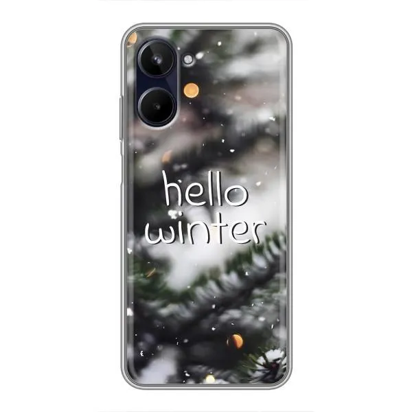 Чехол с принтом «Hello winter» для Realme 10