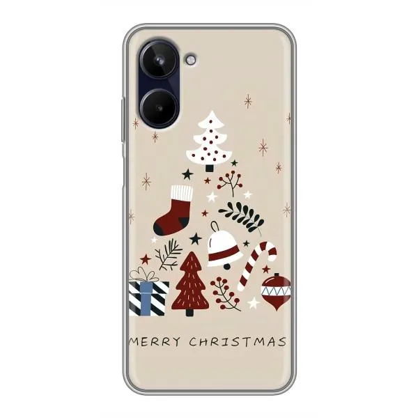 Чохол з принтом «Merry Christmas» для Realme 10