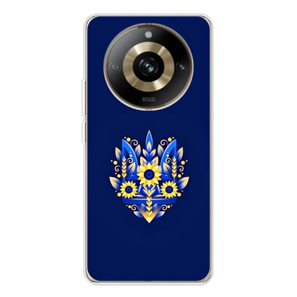 Чехол с принтом «Цветочный Герб» для Realme 11 Pro 5G