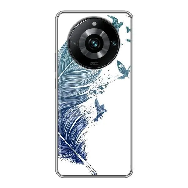 Чохол з принтом «Перо» для Realme 11 Pro Plus