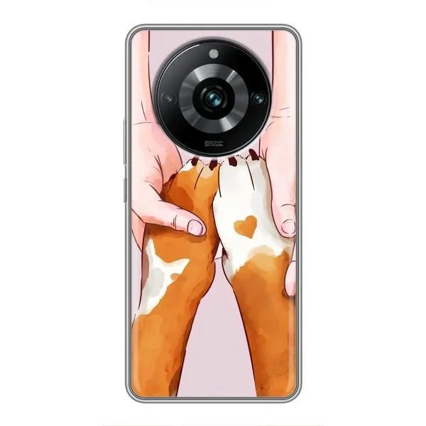 Чехол с принтом «Любовь к собакам» для Realme 11 Pro Plus
