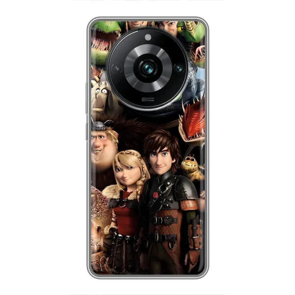 Чохол з принтом «Персонажі дракона» для Realme 11 Pro Plus