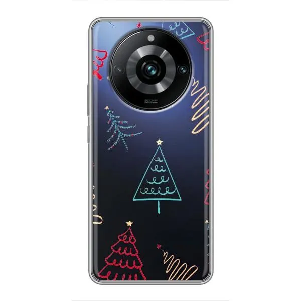 Чехол с принтом «Рождественские елки» для Realme 11 Pro Plus Чехол с принтом «Рождественские елки» для Realme 11 Pro Plus