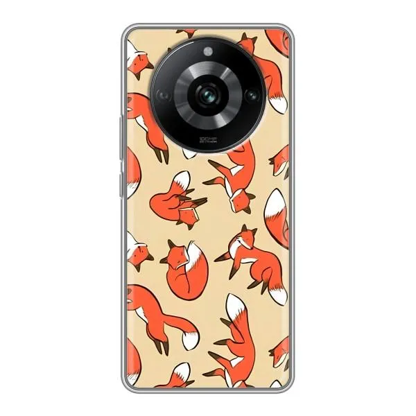 Чехол с принтом «Лисички» для Realme 11 Pro