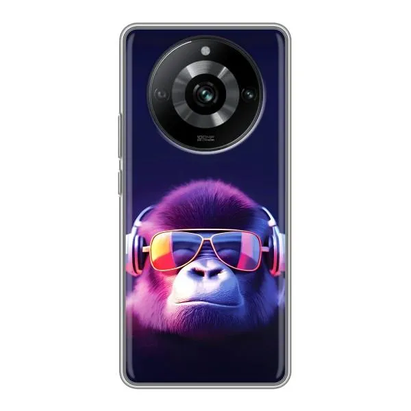 Чехол с принтом «Стильная обезьяна» для Realme 11 Pro