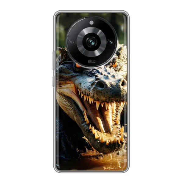 Чехол с принтом «Опасный крокодил» для Realme 11 Pro