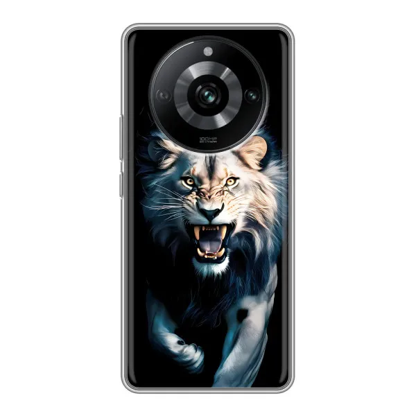 Чехол с принтом «Лев в темноте» для Realme 11 Pro