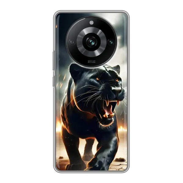 Чехол с принтом «Черная пантера» для Realme 11 Pro