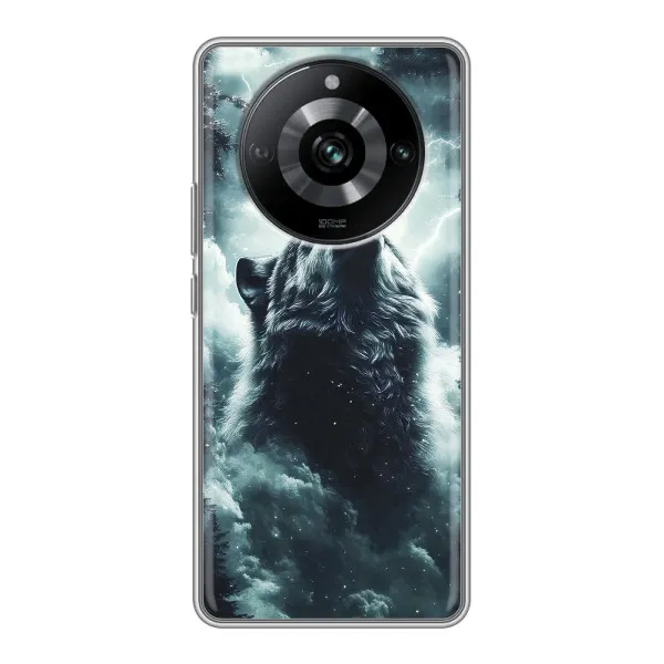 Чехол с принтом «Волк в облаках» для Realme 11 Pro